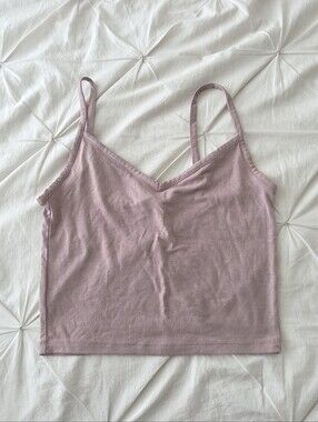 Forever 21 Cropped Cami Tank Top Minimalist Basic